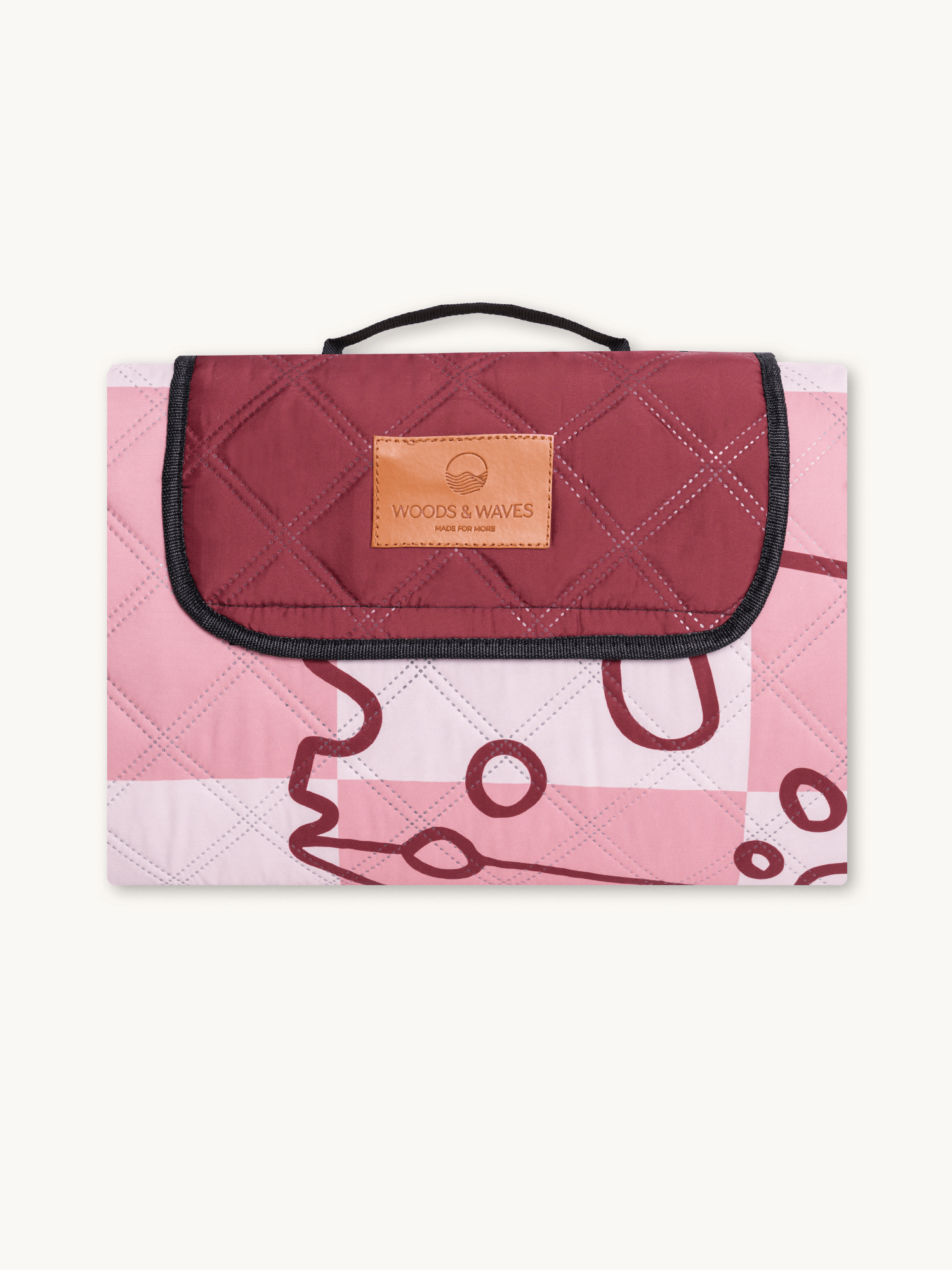 Rose Brunch - Telo da picnic e da spiaggia (isolante) 200 x 200 cm - XXL Telo da picnic in PET riciclato - impermeabile e termico