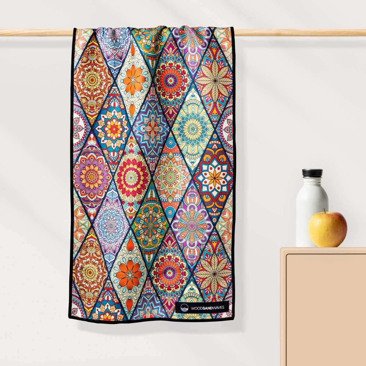 Mosaics - Ultra - leichtes Outdoor - und Wanderhandtuch - woodsandwaves.co