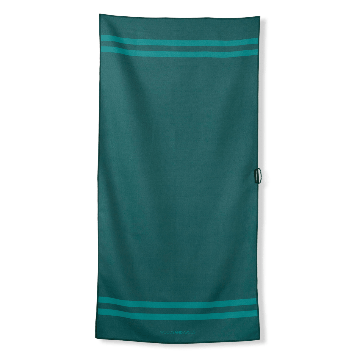 Stripes Teal - Duschhandtuch aus Premium Mikrofaser - angenehm auf der Haut - woodsandwaves.co